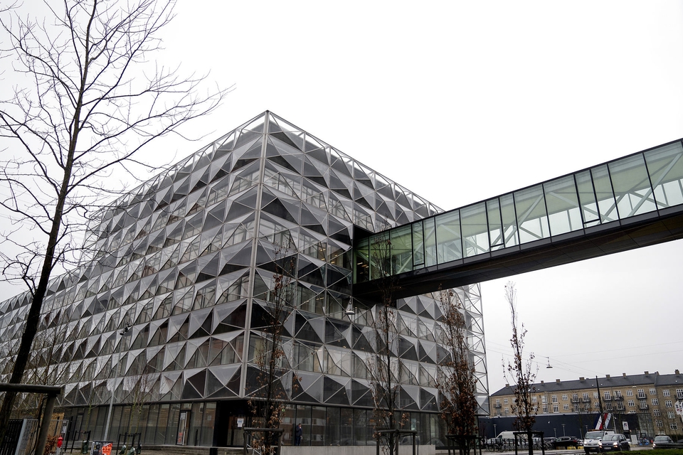 Københavns Universitets nye flagskib, Niels Bohr-Bygningen, på Jagtvej i København mandag den 27. januer 2020. Niels Bohr-Bygningen skulle være åbnet i 2016 og koster 1, 6 milliarder kroner. (Foto: Liselotte Sabroe/Ritzau Scanpix)