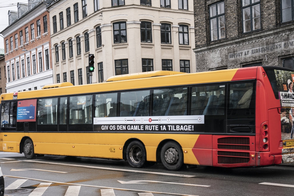 Et skænderi mellem to buspassagerer i Valby sent mandag aften udviklede sig voldeligt. (Arkivfoto)