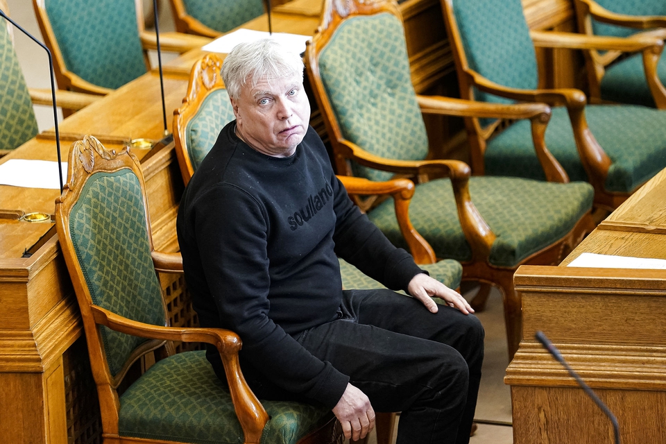 Stifter og tidligere formand for Alternativet Uffe Elbæk i Folketingssalen på Christiansborg tirsdag den 17. marts 2020. (Foto: Niels Christian Vilmann/Ritzau Scanpix)