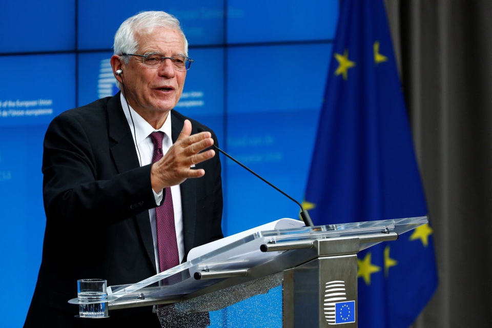 Josep Borrell, der er EU's formand for atomaftalen med Iran, understreger, at EU ikke håber på at skulle indføre sanktioner mod Iran (Arkivfoto).