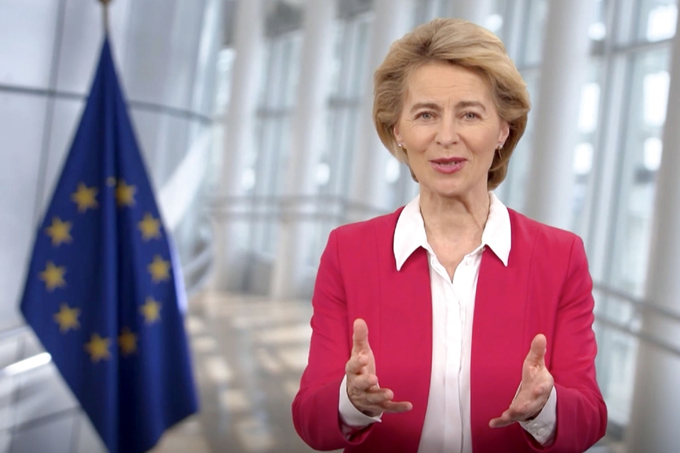 Formand for EU-kommissionen, Ursula von der Leyen. (Foto: AFP/Ritzau Scanpix)