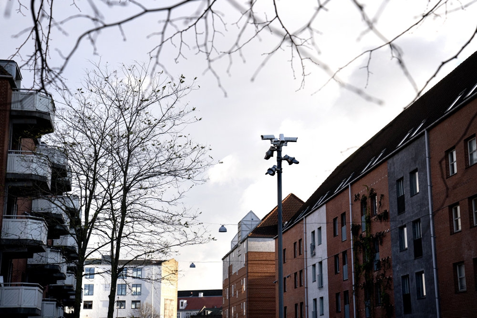 Mjølnerparken i København er et af de boligområder, der er at finde på den nuværende ghettoliste. (Arkivfoto)