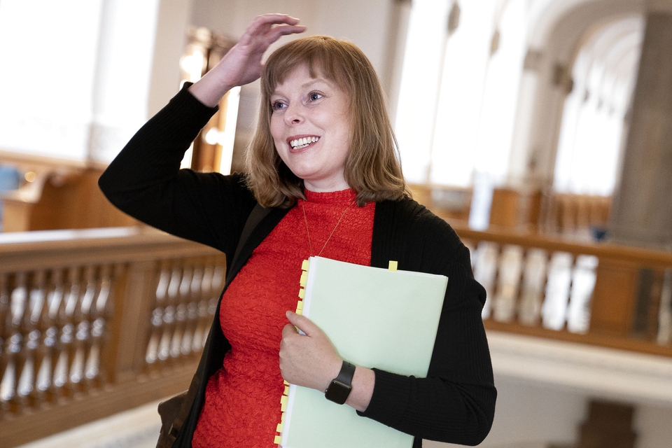Kulturminister Joy Mogensen (S) er kaldt i åbent samråd om udbuddet af en ny digital public service-radiokanal på Christiansborg, onsdag den 27. maj 2020. (Foto: Liselotte Sabroe/Ritzau Scanpix)