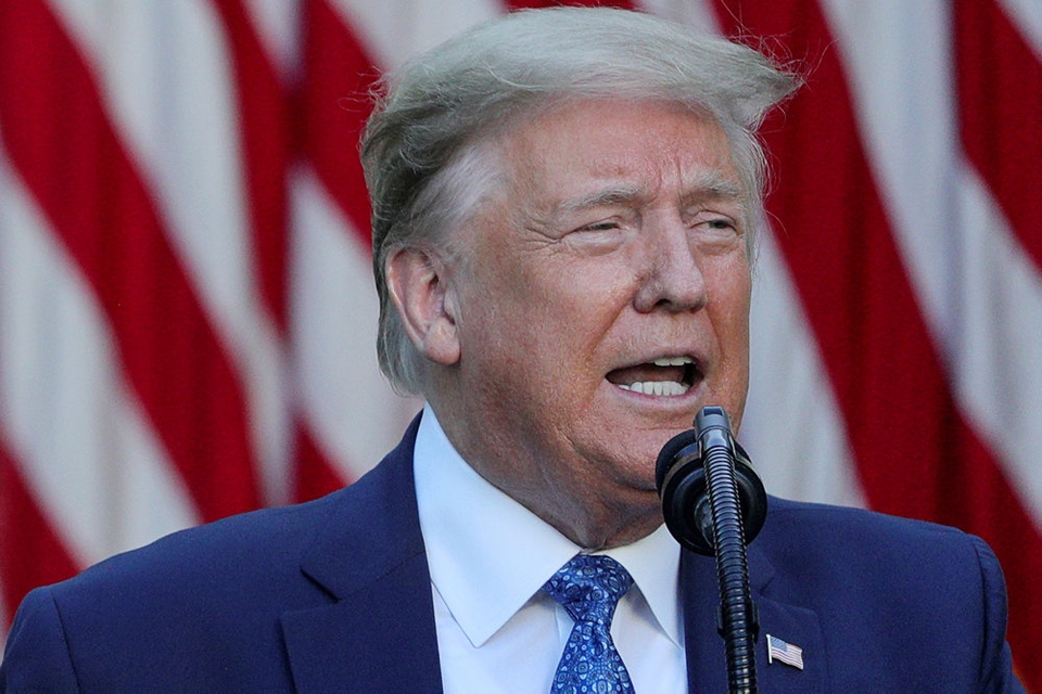 Den amerikanske præsident, Donald Trump, glæder sig på Twitter over en stærk jobrapport for maj.