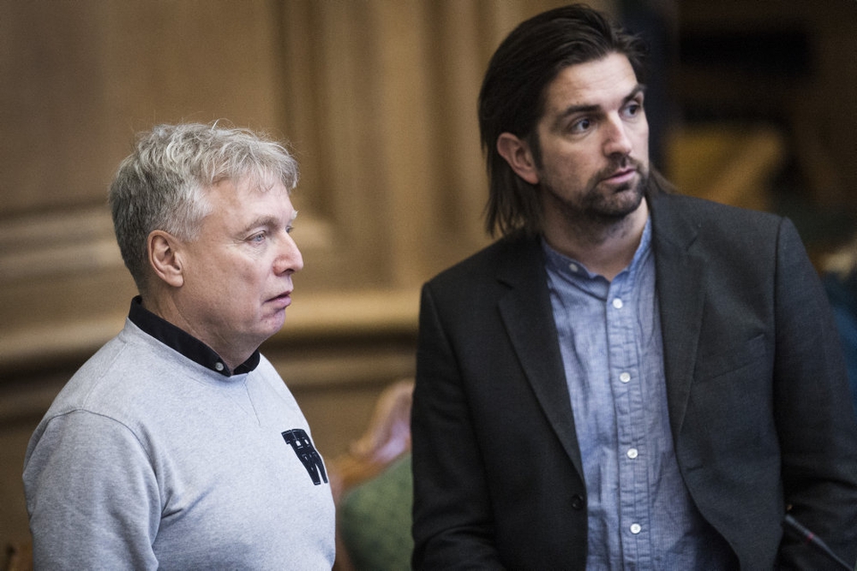 René Gade (th.) var blandt Alternativets første medlemmer i Folketinget i 2015. Fredag lancerer han et nyt parti. (Arkivfoto)