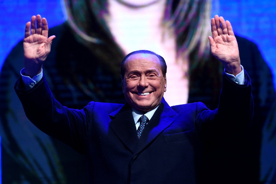 Den 83-årige Silvio Berlusconi er testet positiv for coronavirus, meddeler hans parti, Forza Italia. (Arkivfoto).