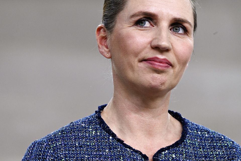 Mette Frederiksen (S) under partilederdebat om covid-19, på Statens Museum for Kunst i København torsdag den 14. maj 2020. (Foto: Philip Davali/Ritzau Scanpix)