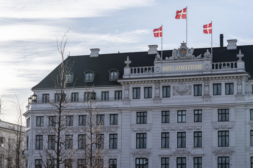 Hotel D'Angleterre i København har haft færre gæster i 2020 på grund af coronaudbruddet. (Arkivfoto)