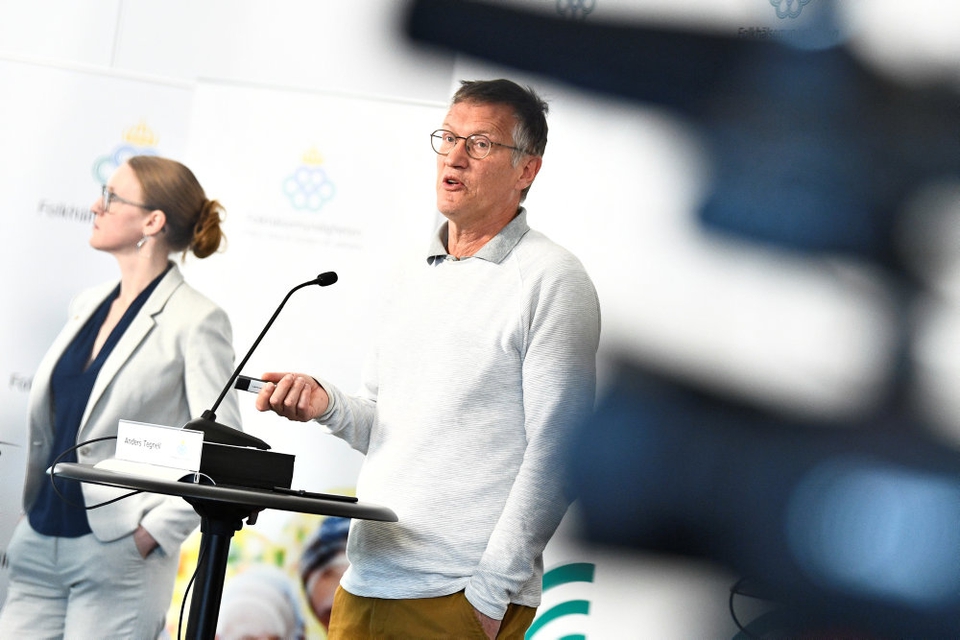 Sverige har registreret 147 døde med coronavirus det seneste døgn. På billedet her ses statsepidemiolog Anders Tegnell, der står for den svenske strategi i kampen mod coronavirus (Arkivfoto).