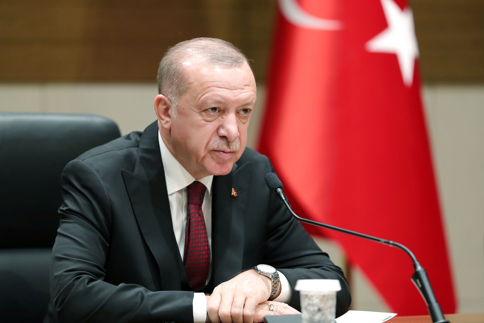 Den tyrkiske præsident skruer op for retorikken over for Syrien og truer med hård gengældelse. (Foto: Presidential Press Office/Reuters/Ritzau Scanpix)