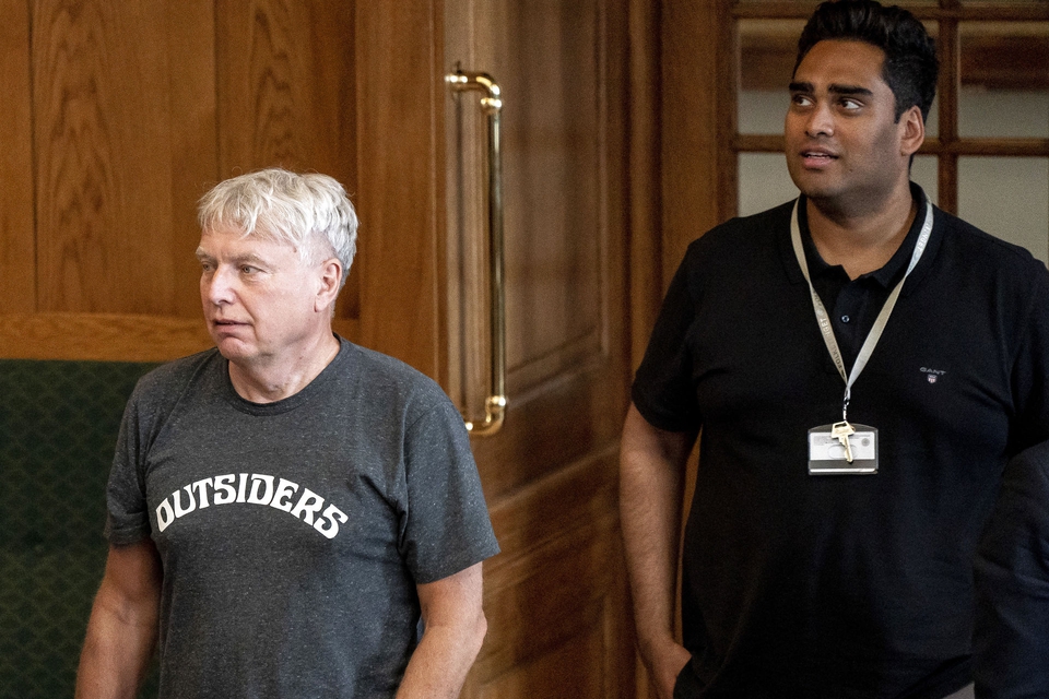 Uffe Elbæk og Sikandar Siddique under afslutningsdebat i Folketinget på Christiansborg i København, mandag den 22. juni 2020.. (Foto: Mads Claus Rasmussen/Ritzau Scanpix)