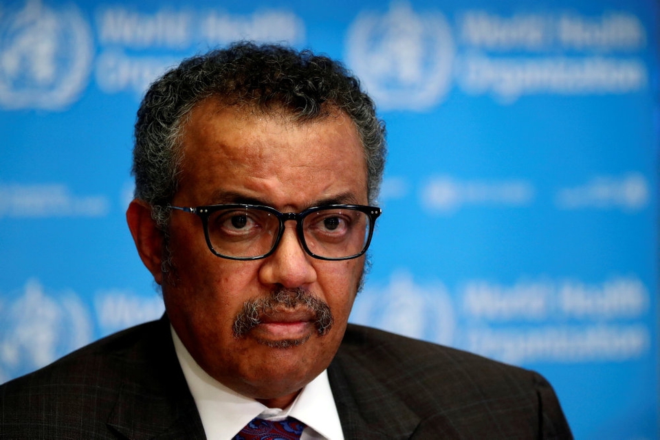 Chefen for WHO, Tedros Ghebreyesus, opfordrer verdens lande til konsekvent at gennemføre sundhedstiltag for at mindske spredningen af covid-19. (Arkivfoto)