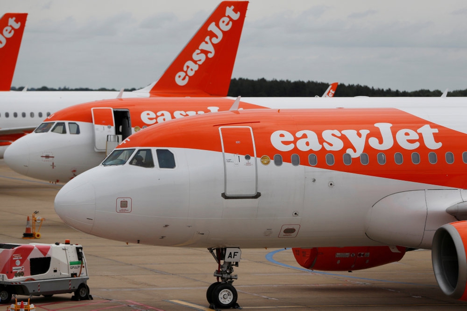 Easyjets første afgang efter coronanedlukning bliver fra London til Glasgow mandag morgen. (Arkivfoto).
