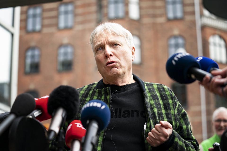 Uffe Elbæk meddelte sidste år på et pressemøde i København, at han trådte tilbage. (Arkivfoto).