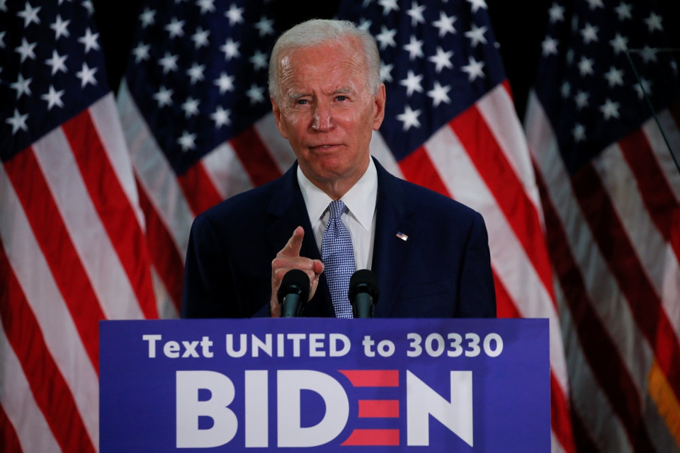 Den tidligere vicepræsident Joe Biden har været Demokraternes sandsynlige præsidentkandidat, siden Bernie Sanders sluttede sin nomineringskampagne i april.