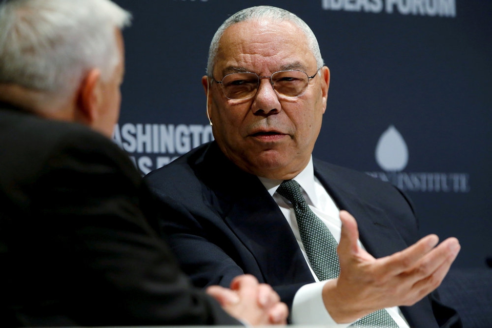 Powell, som er en kendt kritiker af Trump og allerede i 2016 stemte imod ham, siger ifølge CNN, at han er "stolt" af de tidligere embedsmænd, der har sagt Trump imod for hans respons på demonstrationer. (Arkivfoto.)